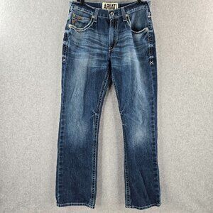 Ariat Jeans Mens 34x34 M5 Slim Straight Stackable Cowboy Western Ryker Rodeo